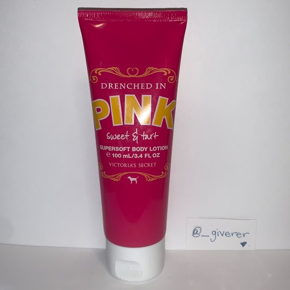 Drenched In Pink Sweet and Tart Body Lotion Pink Victorias Secret - Picture 1 of 7